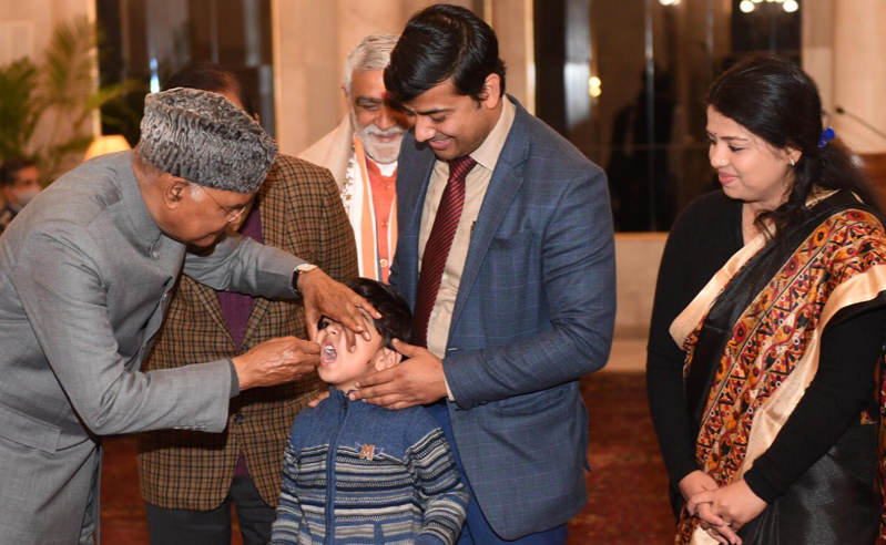 President Ram Nath Kovind Launches Pulse Polio Program