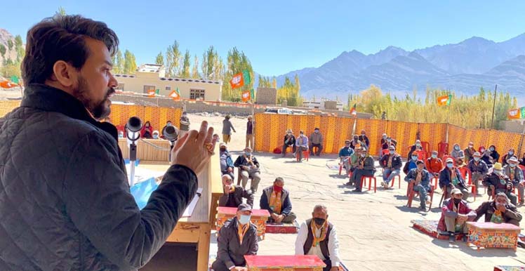 Modi govt. protected the interests of Ladakh: Anurag Thakur