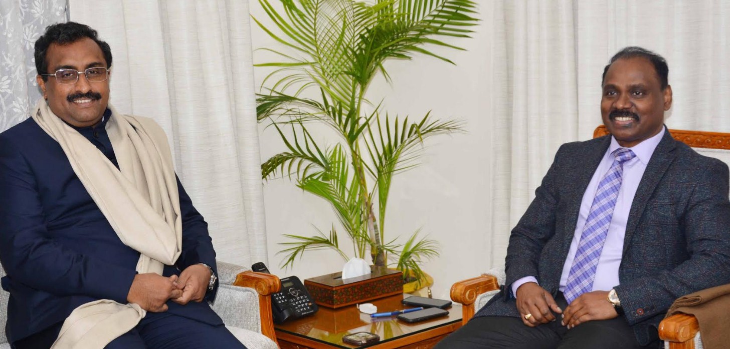 Ram Madhav meets Lt Governor