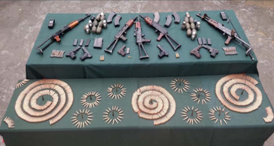 Multiple hideouts busted in Jammu and Kashmir; huge cache of arms, ammunition recovered in Rampur sector