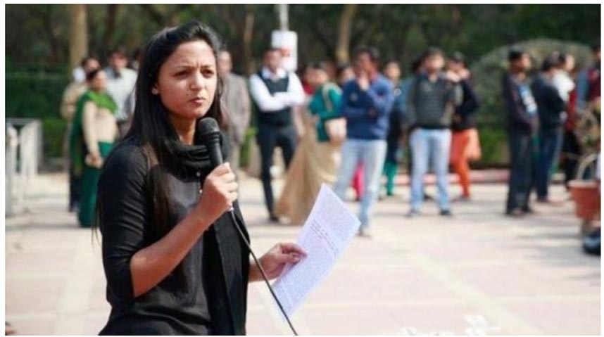 Shehla Rashid booked for sedition over false allegations against Army