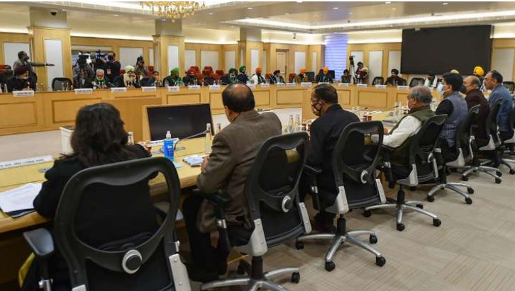 Farmers reject govt offer to amend laws as ninth round of talks get underway at Vigyan Bhawan