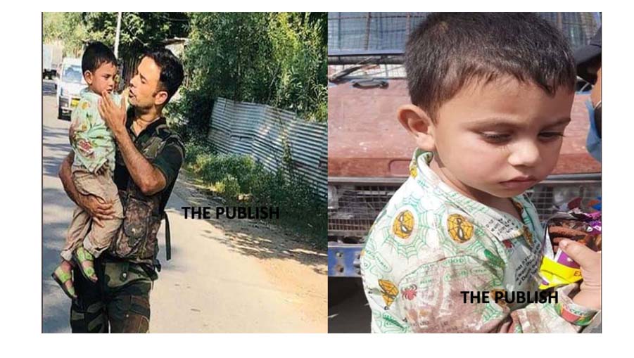 J&K: Police rescue Three-year-old crying over grandfather's body following Sopore terrorist attack