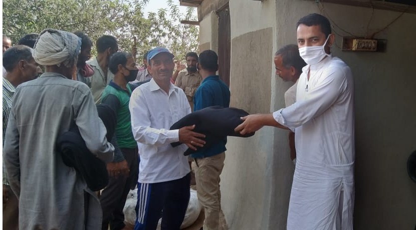 Pathania takes stock of damages/distributes relief
