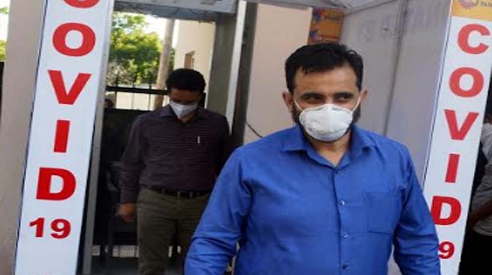 Sanitization tunnel installed at DC Office Jammu