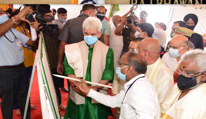 Construction of temple will open up opportunities across sectors in Jammu: LG Manoj Sinha