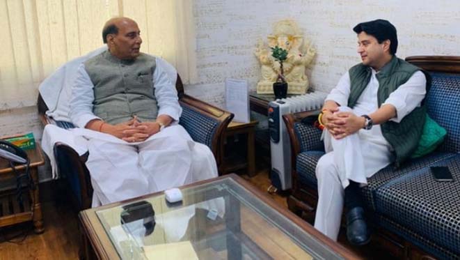 Jyotiraditya Scindia will help in strengthening BJP, says Rajnath Singh