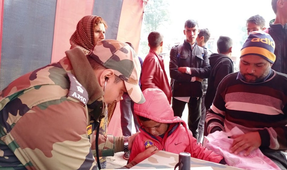 Army organize medical cum Vet camp in chhatral village