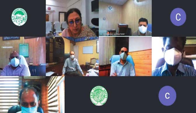 Commissioner Secretary Forests reviews progress on Smart City Mission, CAMPA, CAPEX, CSS