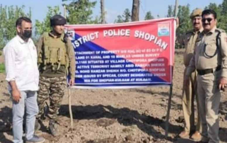 Property of terrorist commander attached in Shopian: Police