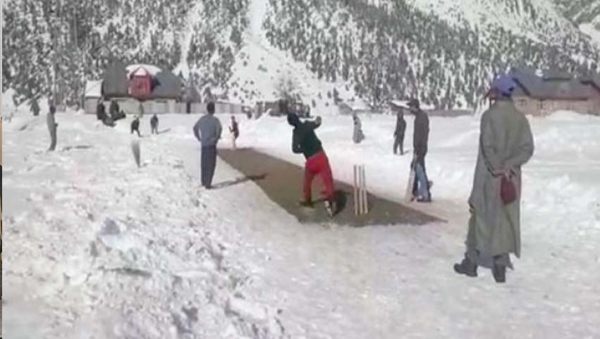    Cricket on Snow: Youngsters from Kashmir host tournament on frozen field to promote tourism