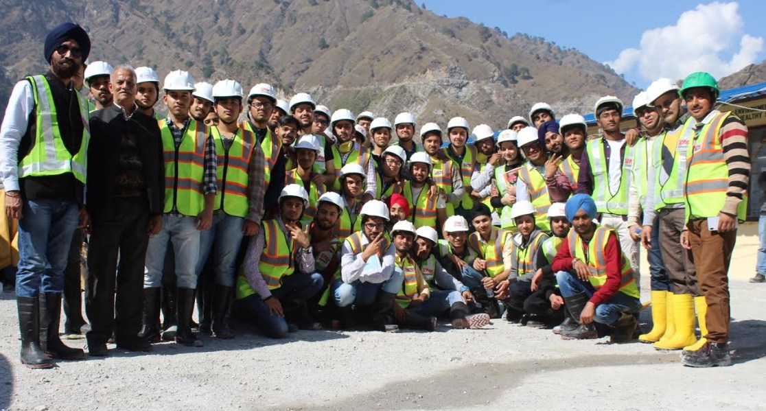 SMVDU Students Visited Railway Tunnel Construction Site in Reasi