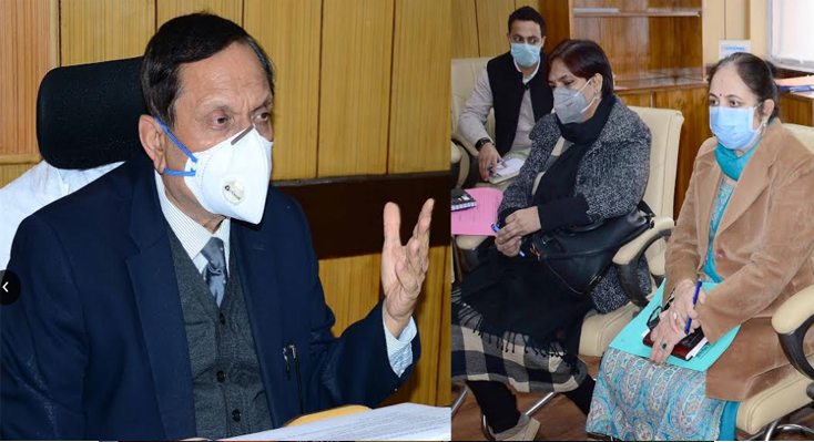 Advisor Bhatnagar reviews performance of School Education Department