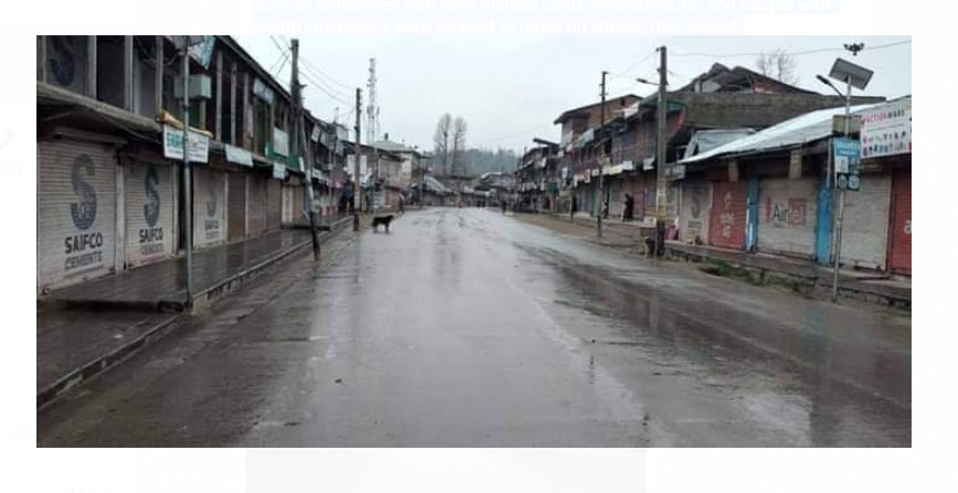 Coronavirus: Strict restrictions in Kashmir, markets shut