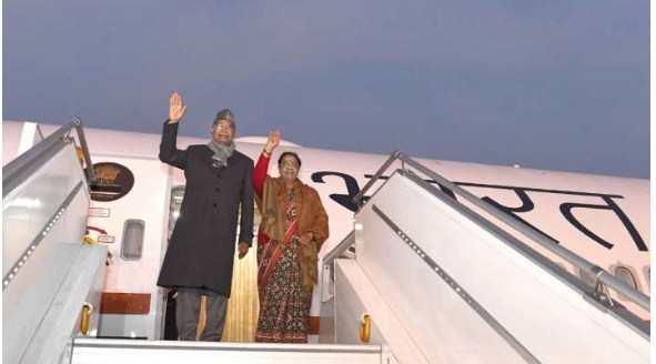 President Kovind boards Air India One-B777 aircraft for its inaugural flight to Chennai
