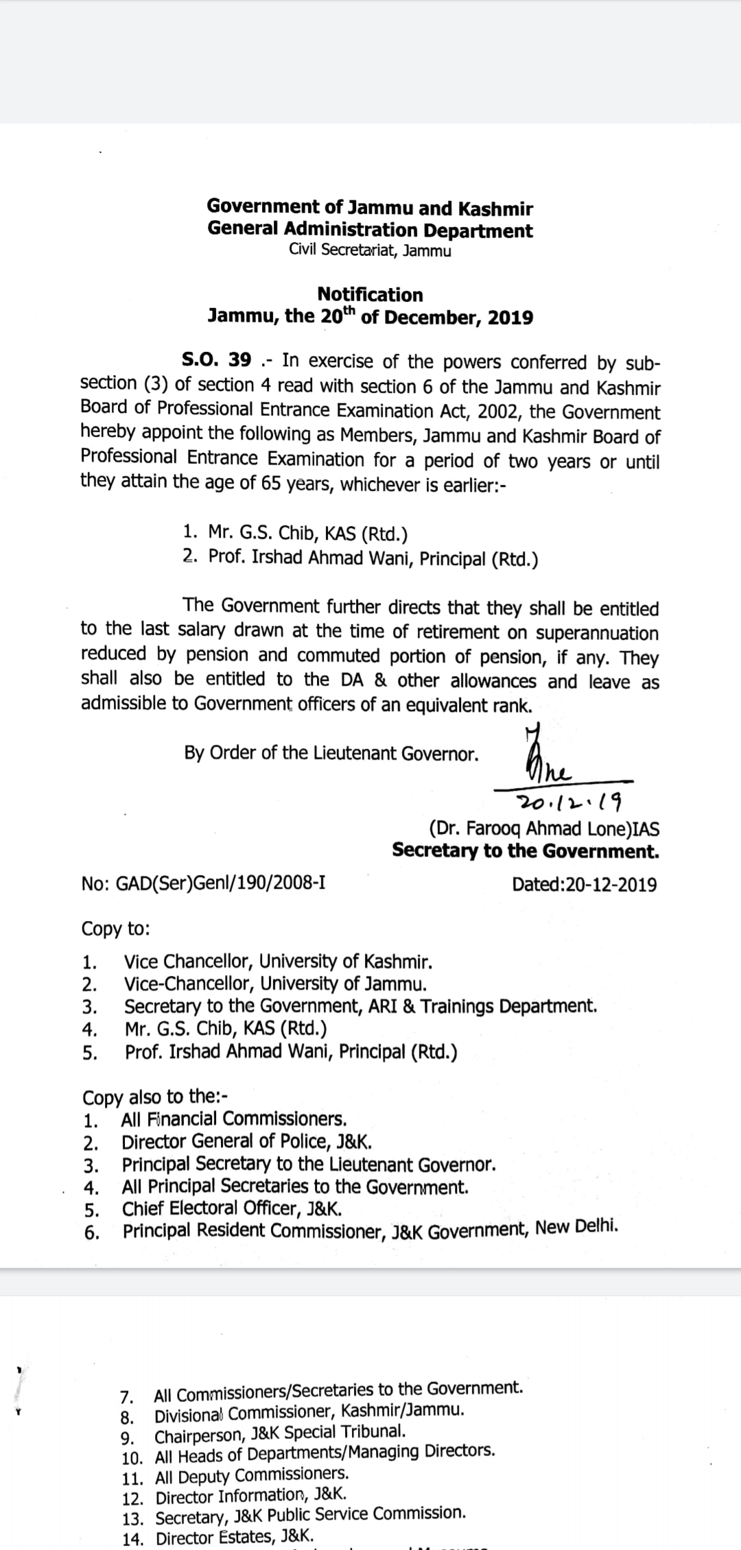 Government appoints two new members of BOPEE