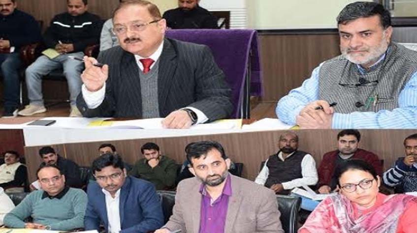 Digitization of Land Records: Dr Pawan Kotwal reviews progress in 11 Tehsils of Jammu Distt