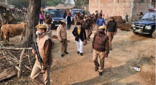 Unnao girls laid to rest in their family field under heavy security blanket