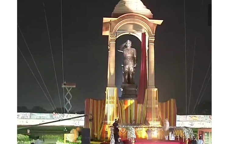 PM Modi unveils 28-feet statue of Netaji Subash Chandra Bose at India Gate