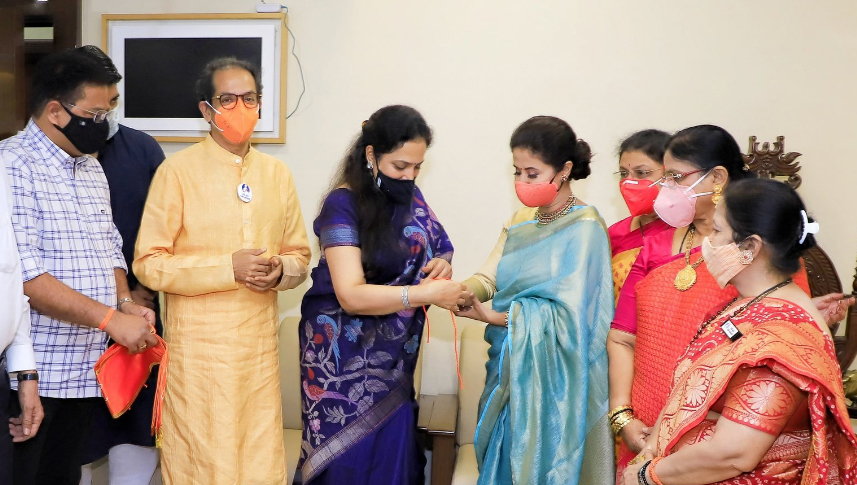 Actor Urmila Matondkar joins Shiv Sena in presence of party chief and Maharashtra CM Uddhav Thackeray