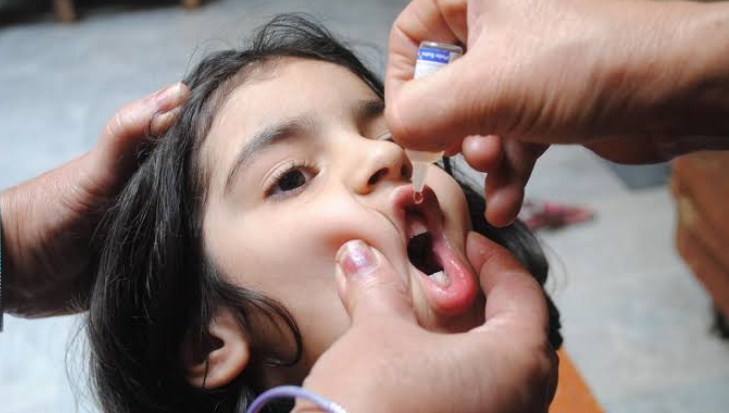 1707309 children administered polio vaccine in JK