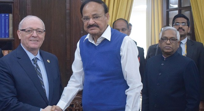 Article 370 abrogation India''s internal decision for its citizens'' welfare: Naidu to Canadian speaker