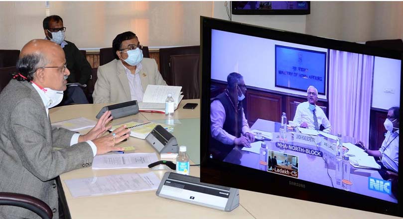 Union Home Secy reviews apportionment of assets and liabilities between J&K, Ladakh
