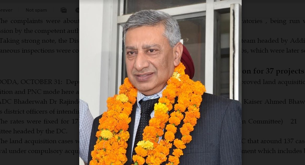 Dr S P Vaid accorded warm send off