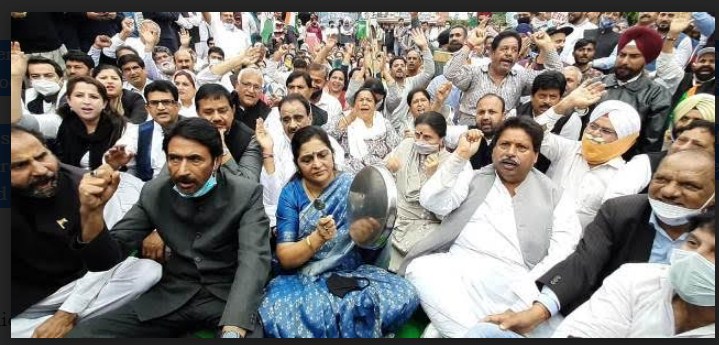 Rajni Patil, G.A. Mir arrested while leading a protest against price hike, unemployment and seeking restoration of statehood to J&K  