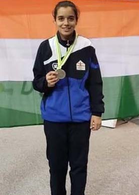 Munazah Gazi from Kashmir bags Silver in Asian Wushu Championship 