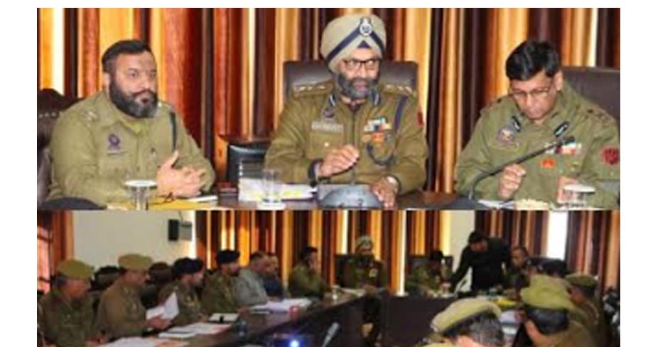 IGP Jammu Zone holds review meeting for crime, law & order at Kishtwar-Doda