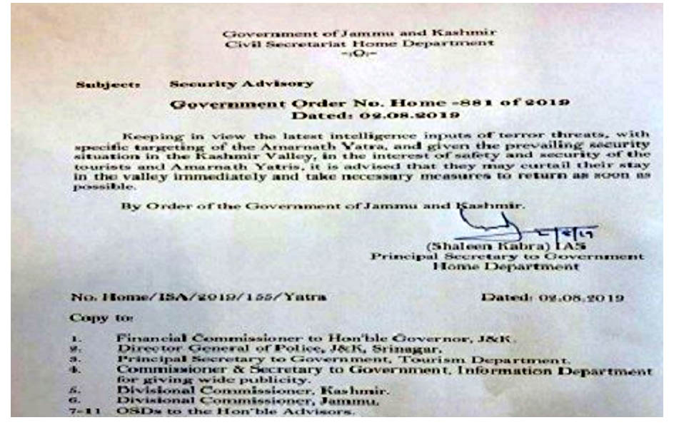 Immediately cut down stay, return as soon as possible: JK Govt to tourists, Amarnath Yatris