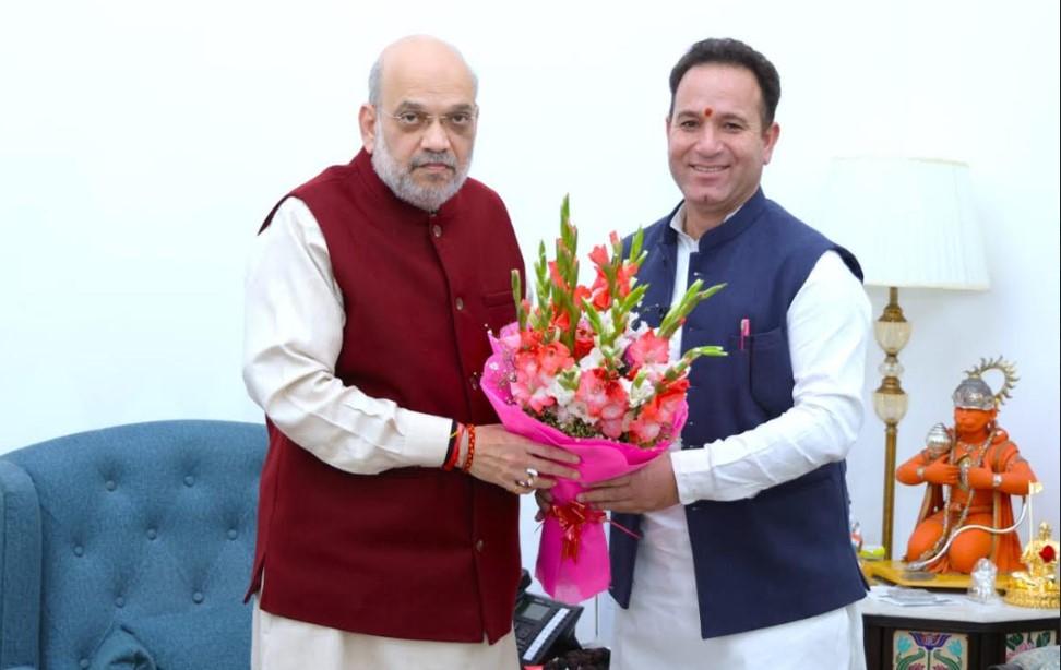 Sunil Sharma meets Home Minister Amit Shah, discusses various issues of J&K