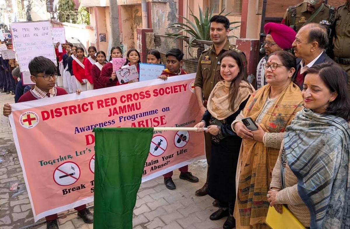 Series of anti-drug IEC campaign events held across Jammu District