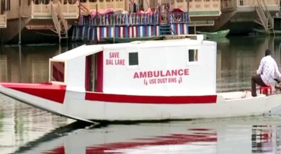 India fights Covid: Srinagar's Dal Lake gets floating ambulance service