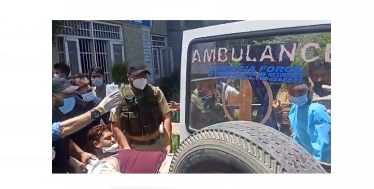 Two cops martyred, 2 civilians killed after suspected militants attack police party in Sopore