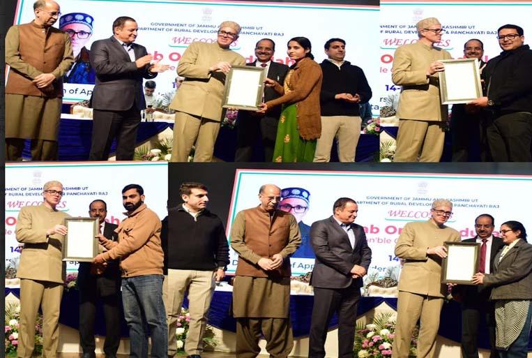 CM Omar Abdullah distributes appointment orders to Panchayat Secretaries at SKUAST-Jammu