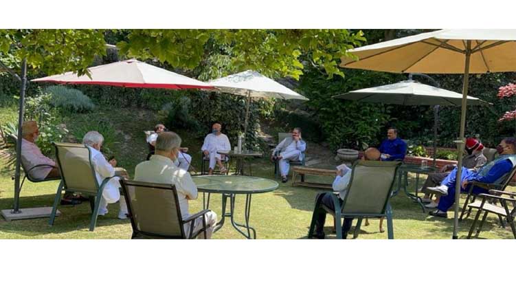 Dr. Farooq Abdullah chairs meeting with party leaders from Jammu province