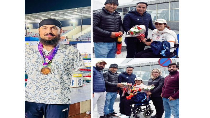 J&K Para athletes receive rousing reception on their arrival