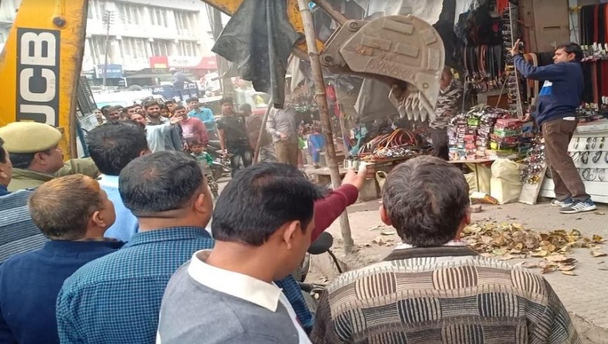 Anti-encroachment drive in Jammu