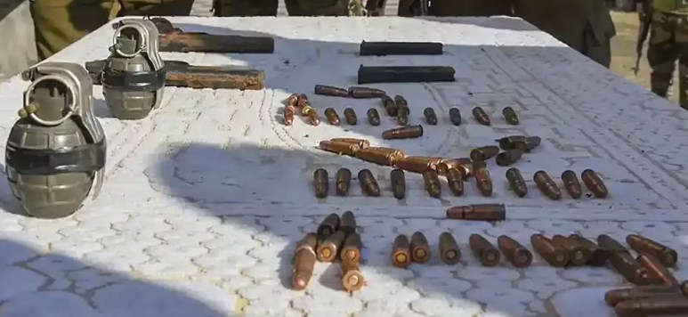 Arms, ammunition recovered from shop in north Kashmir's Sangrama: Police