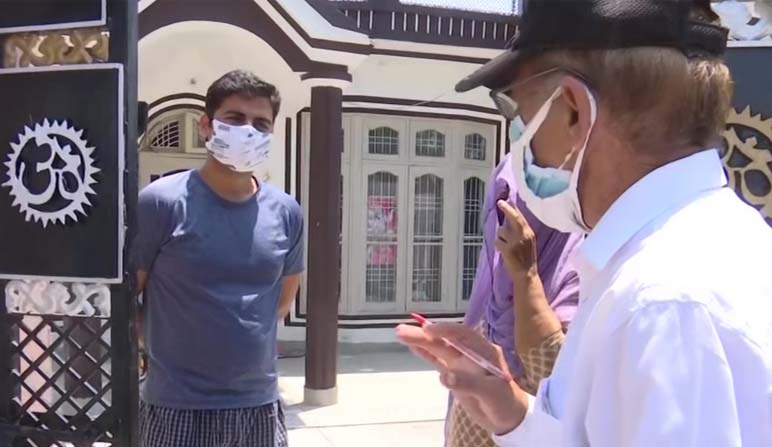 Ex-servicemen of Army raise awareness among people about Covid-19 in J-K's Udhampur