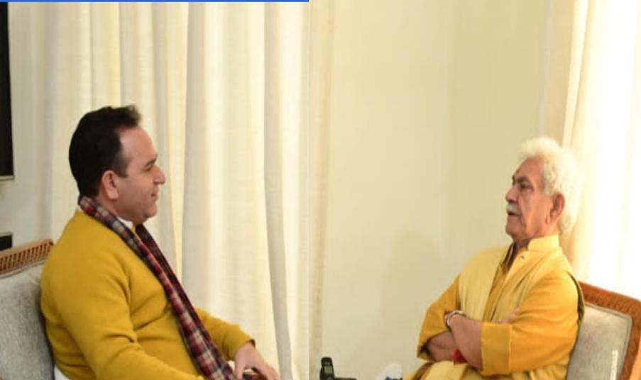 LoP Sunil Sharma meets Hon’ble LG Manoj Sinha; Raises key demand for Age Relaxation of Aspirants