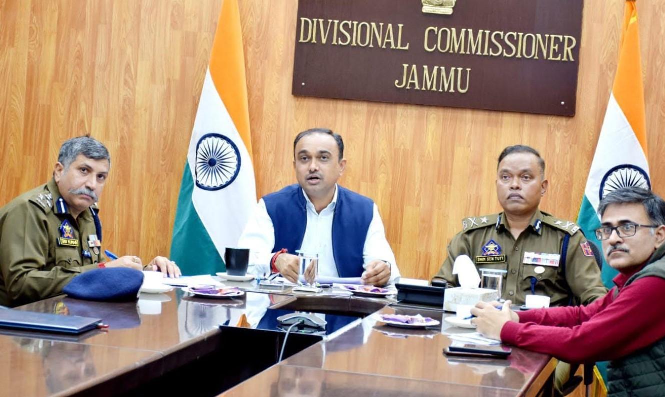 Div Com, IGP review arrangements for Holi, Eid and Navratra festivals in Jammu Division