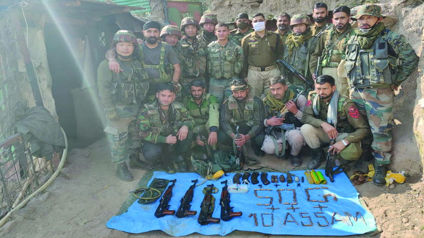 Weapons' cache recovered during search operation in J&K's Poonch