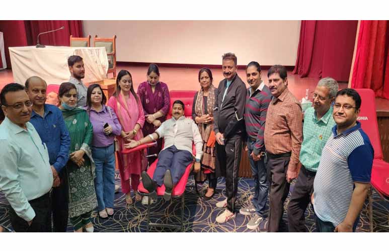 Jammu Club, J&K Thalassemia Welfare Society organize Blood Donation Camp