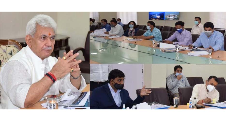 Lt Governor reviews Tourism department’s functioning; calls for preparing a comprehensive future plan