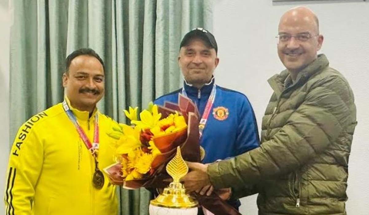 J&K ARC felicitates gold medalists of 62nd National Roller Skating Championship