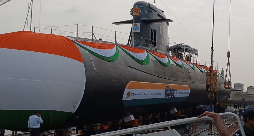 Vagsheer, the last of six submarines under Project 75, launched