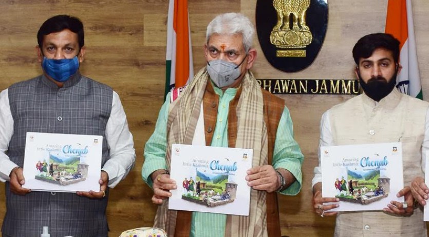 Lt Governor releases Coffee Table book “Chenab (Chandrabhaga) Valley-Amazing Little Kashmir”